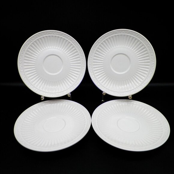 Mikasa Italian Countryside Saucers DD900 Set of 4 Stoneware Dinnerware - Picture 1 of 9